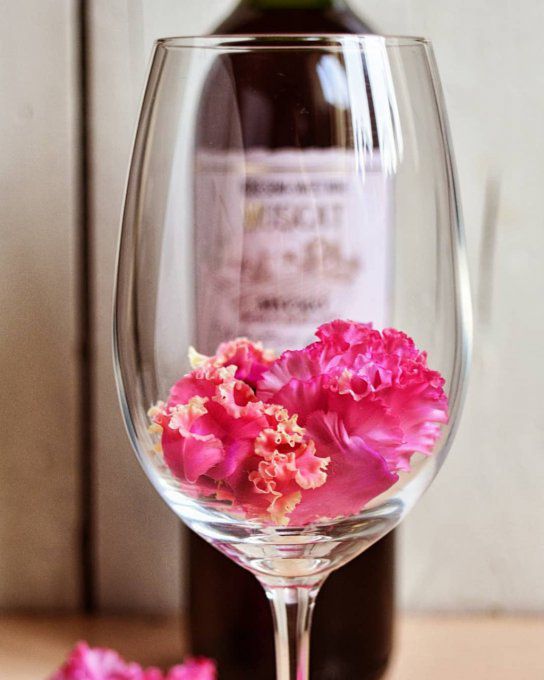Vin rosé demi-sec - Cépage Muscat